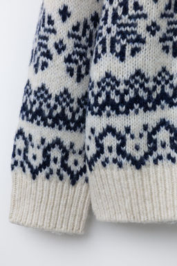 PRINTED WOOL JUMPER - Zara фото 4