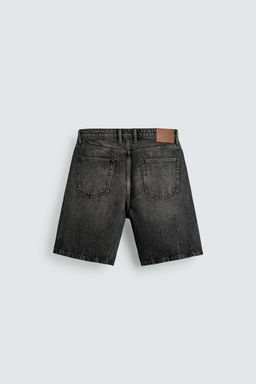 BERMUDA DENIM RELAXED FIT / Gris oscuro