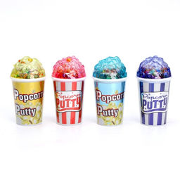 Цена за 12 шт. Лизун - слайм «Попкорн», цвета МИКС