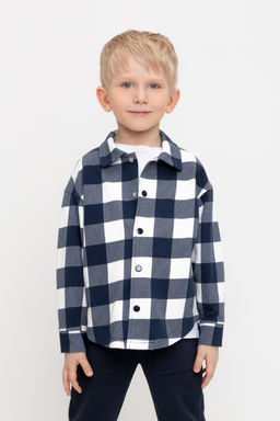 Crockid _ КР 302583/индиго,клетка виши к502 жакет для мал