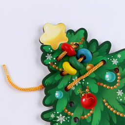 Шнуровка Наряжаем ёлочку - Лесная мастерская фото 4