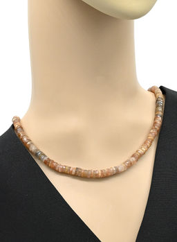 Бусы из Беломорита диск 7*3мм, 47см, 38,07г