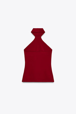 POLYAMIDE HALTER TOP - Zara фото 33