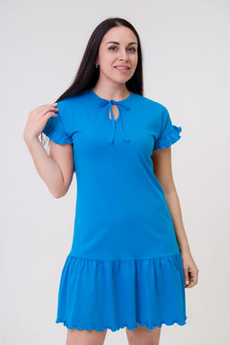 Платье женское из кулирки Чейси 2 бирюза - Амадэль фото 3