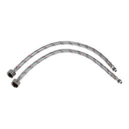 Смеситель для кухни ZEIN ZC2029, гибкий излив, кран-букса латунь 1/2", черный/хром