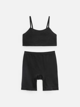 Комплект детский Acoola Mohana топ и шорты полиамид с полиуретаном черный  фото 3