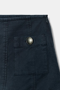 FALDA MINI BOLSILLOS VOLANTE / Azul - Zara фото 7