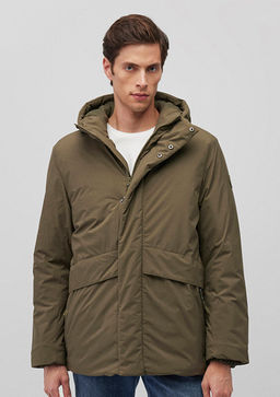 Kapusonlu haki Parka