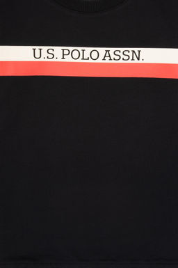 Erkek _ocuk Siyah Basic Sweatshirt Sepette S_rpriz _ndirim - U.s. polo assn фото 3