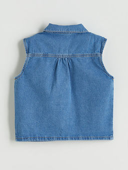 ?i?ekli K?z ?ocuk Crop Jean G?mlek