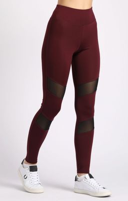 Лосины L.121 т.вишня / черный