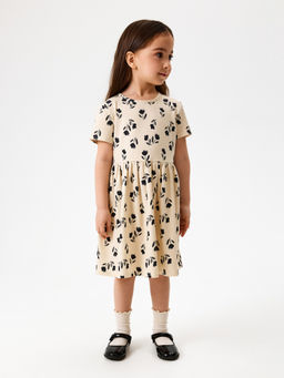 ACOOLA / Платье детское для девочек Marka бежевый принт фото 5