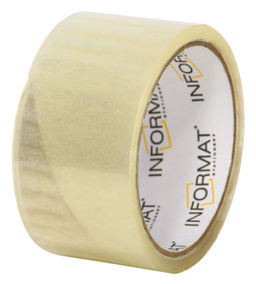 Цена за 2 шт. Клейкая лента упаковочная INFORMAT 48 мм х 36 м, 40 мкм, прозрачная
