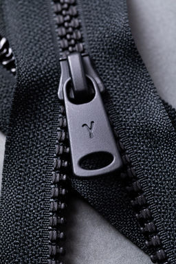 Молния Трактор GAMMA ZipGlaze декоративная матовая 70 см Тип 5 5 шт разъёмная однозамковая ЧЕРНЫЙ №310