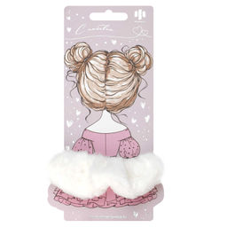 Резинка для волос арт. 71829 / 10 ПУШИСТАЯ (в наборе: 1шт., б/р, вулканизированная резина, полиэстер