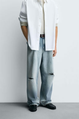 RIPPED BAGGY FIT JEANS - Zara фото 2