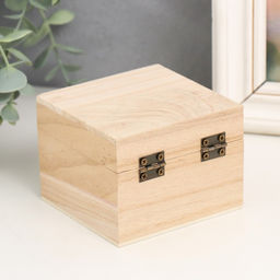 Цена за 6 шт. Шкатулка для росписи дерево «Квадрат», 6.5×8.5×8.5 см