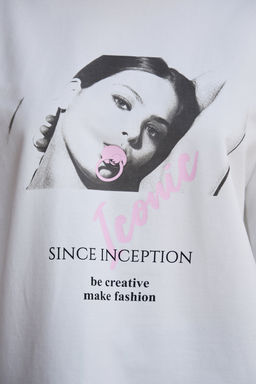 Лонгслив оверсайз с принтом