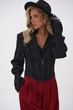 Пиджак  корсет Джуди (чёрный) - Эльза фото 5