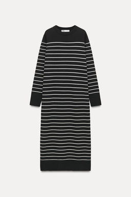 STRIPED LONG KNIT DRESS - Zara фото 2