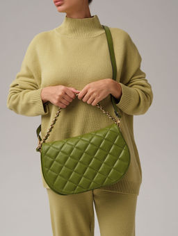 Кожаная сумка Azaro 30788 зеленый бамбук