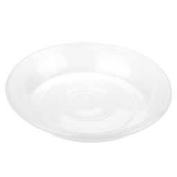 Поддон для цветочного горшка пластмассовый "Евро" д19см, h11см, прозрачный (Россия)