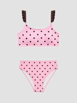 Puantiyeli K?z ?ocuk Bikini Tak?m?
