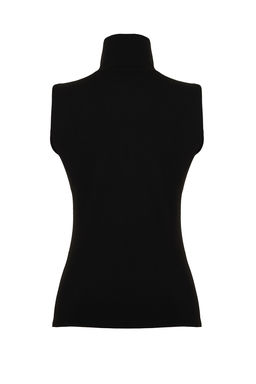 Vizon Dik Yaka Fermuarl? Fitted/Vucuda Oturan Esnek Orme Bluz TWOSS24BZ00070 - Trendyolmilla фото 15