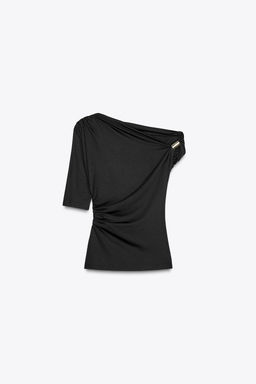 ASYMMETRIC POLYAMIDE TOP - Zara фото 34