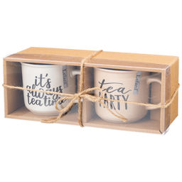 НАБОР КРУЖЕК ИЗ 2 ШТ. 430 МЛ В КРАФТОВОЙ КОРОБКЕ - Lefard фото 2