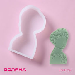 Цена за 3 шт. Молд Доляна Портрет, силикон, 11?6?2.1 см, прозрачный