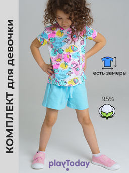 PlayToday / Комплект для девочки: футболка, шорты