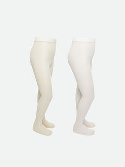 Desenli K?z ?ocuk K?lotlu ?orap 2li