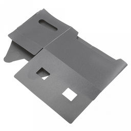 Коробка-органайзер пластмассовая "Уют" 27х15х15см, складная, прямоугольная, с ручками, цвет серый (Китай)