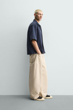 SOBRECAMISA RELAXED FIT CREMALLERA / Azul