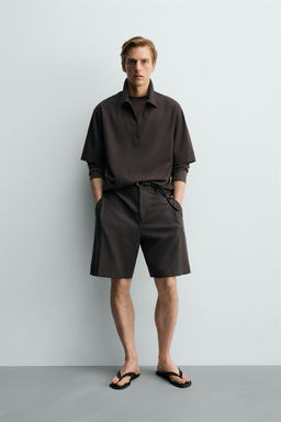 POLO T?CNICO CREMALLERA / Chocolate