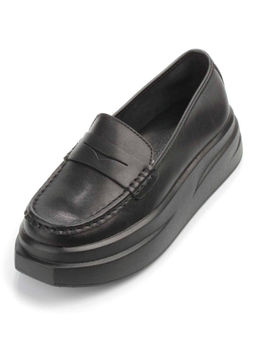 03-PDE31-2 BLACK Лоферы женские (натуральная кожа) - Фабричный китай фото 4