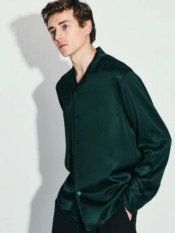 Сатиновая рубашка relax fit / Zarina