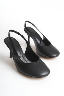 Trendyol Shoes Siyah Yuvarlak Burun Arkas? Ac?k Kad?n Ince Topuklu Ayakkab? TAKSS25TO00033 - Trendyolmilla фото 5