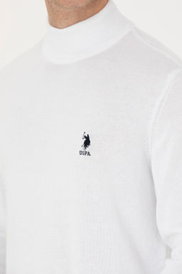 U. S. Polo Assn / Мужской белый базовый свитер - U.s. polo assn фото 21