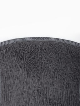 Ковер с ворсом «Этель», d=80 см, серый