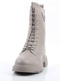 04-PAM366-3Z GRAY Ботинки зимние женские (натуральная кожа, 100% шерсть)