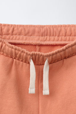 BERMUDA FELPA GARMENT DYE LOGO / Naranja - Zara фото 3