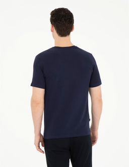 Lacivert Slim Fit Basic Ti__rt - Pierre cardin фото 5