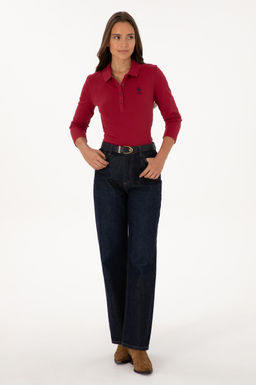 Kad_n Koyu Frambuaz Basic Sweatshirt Sepette S_rpriz _ndirim - U.s. polo assn фото 4
