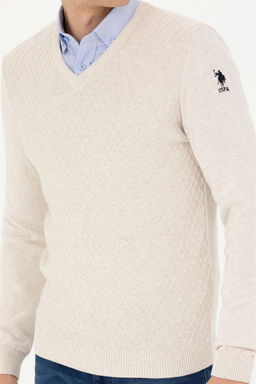 Мужской свитер из каменного меланжа - U.s. polo assn фото 13