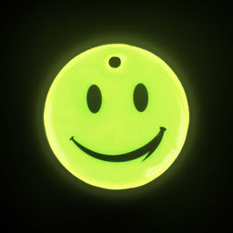 Цена за 100 шт. Светоотражающий элемент «Смайл Классика», 5×5 см, жёлтый