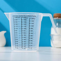 Стакан мерный Доляна, 1.5 л, пластик, прозрачный