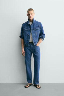 JEANS STRAIGHT ANKLE FIT / Azul