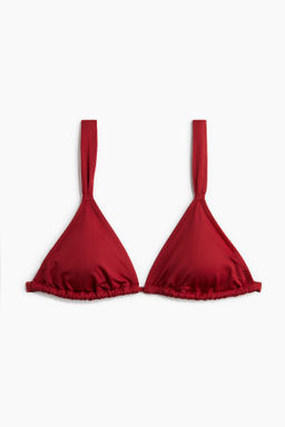 Top de bikini triangular con relleno